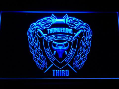 US Marine Corps 3rd Battalion 4th Marines LED Neon Sign